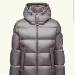 Geaca Moncler Couyere Hooded Short Down  Grey