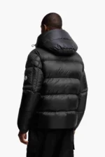 Geaca Moncler Couyere Hooded Short Down Black - imagine 5