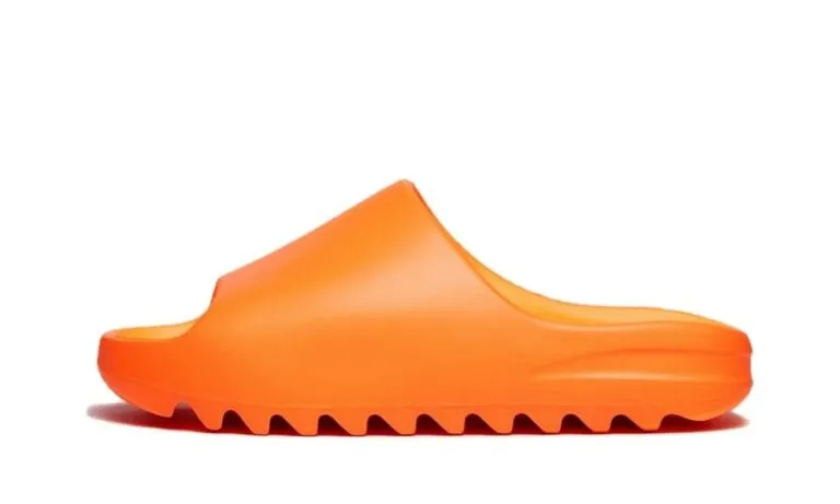 smart sneakers yeezy slide enflame orange smart sneakers