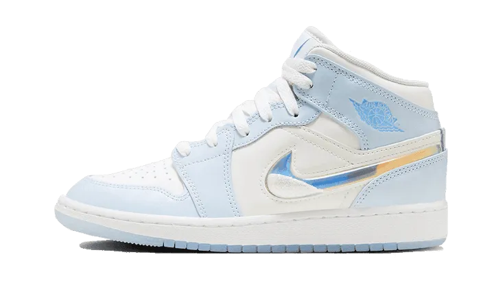 smart sneakers air jordan 1 mid glitter swoosh smart sneakers 5