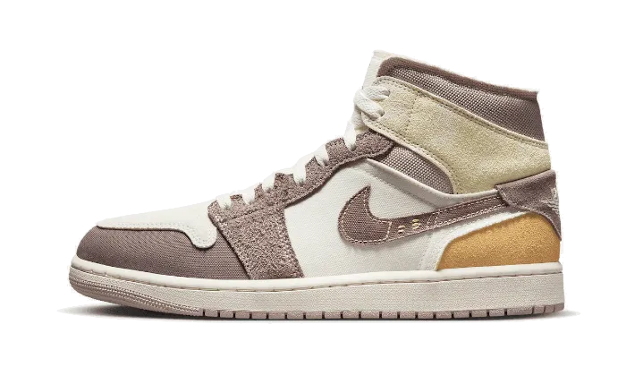 smart sneakers air jordan 1 mid se craft sail taupe haze smart sneakers 1