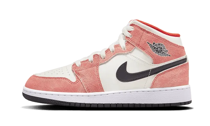 smart sneakers air jordan 1 mid se orange suede smart sneakers 2